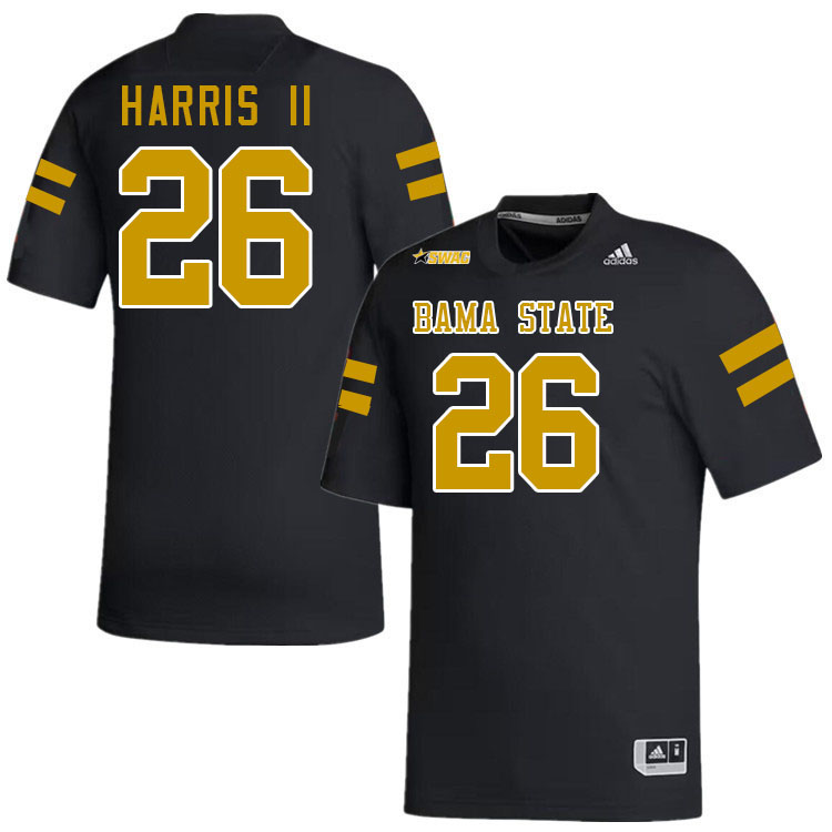 Alabama State Hornets #26 Marcus Harris II College Football Jerseys,Uniforms-Black
